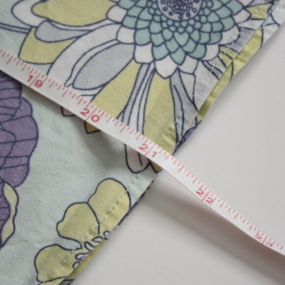 Women's Skirt Size Medium Knee Length Blue Floral - Picture 5 of 8